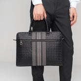 Stitching Woven Business Casual Briefcase